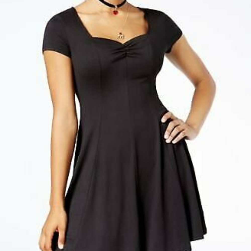 BeBop Juniors A-Line Black Dress